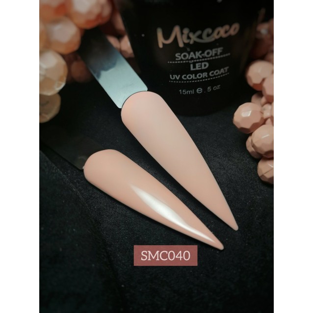 Mixcoco Ημιμόνιμο Βερνίκι Νυχιών SMC 040 Ροζ Σομόν 15ml