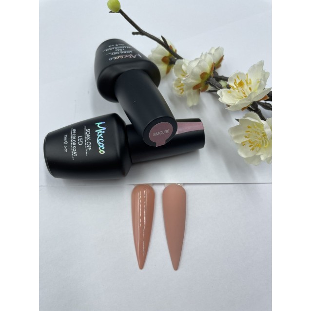 Mixcoco Ημιμόνιμο Βερνίκι Νυχιών SMC 036 Nude Μπεζ 15ml