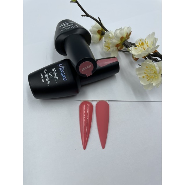 Mixcoco Ημιμόνιμο Βερνίκι Νυχιών SMC 033 Σκούρο Ροζ 15ml