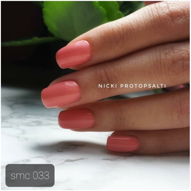 Mixcoco Ημιμόνιμο Βερνίκι Νυχιών SMC 033 Σκούρο Ροζ 15ml