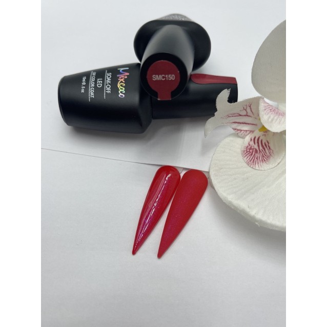 Mixcoco Ημιμόνιμο Βερνίκι Νυχιών SMC 150 Κόκκινο Shimmer 15ml