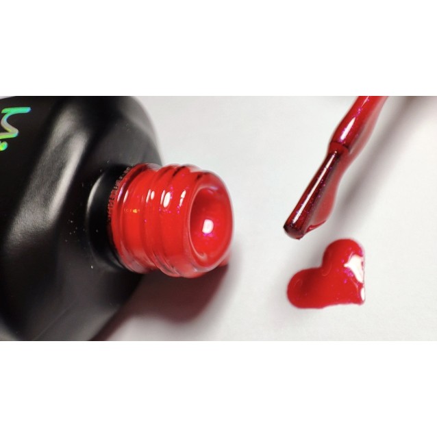 Mixcoco Ημιμόνιμο Βερνίκι Νυχιών SMC 150 Κόκκινο Shimmer 15ml