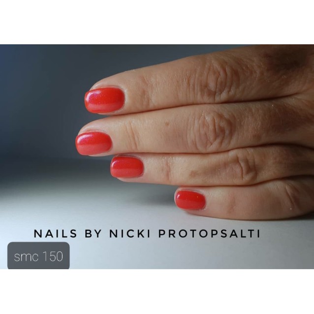 Mixcoco Ημιμόνιμο Βερνίκι Νυχιών SMC 150 Κόκκινο Shimmer 15ml