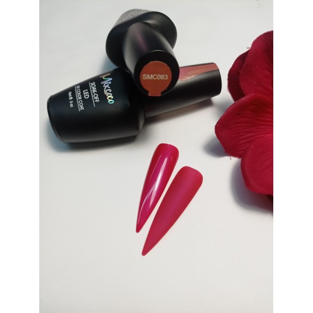 Mixcoco Ημιμόνιμο Βερνίκι Νυχιών SMC 083 Τριανταφυλλί Σκούρο Περλέ 15ml