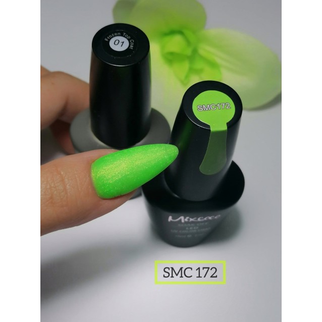 Mixcoco Ημιμόνιμο Βερνίκι Νυχιών SMC 172 Πράσινο Shimmer 15ml