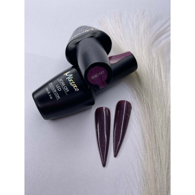 Mixcoco Ημιμόνιμο Βερνίκι Νυχιών SMC 141 Μωβ Ιριδίζον 15ml