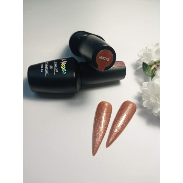 Mixcoco Ημιμόνιμο Βερνίκι Νυχιών SMC 102 Μπρονζέ Ιριδίζον Shimmer 15ml