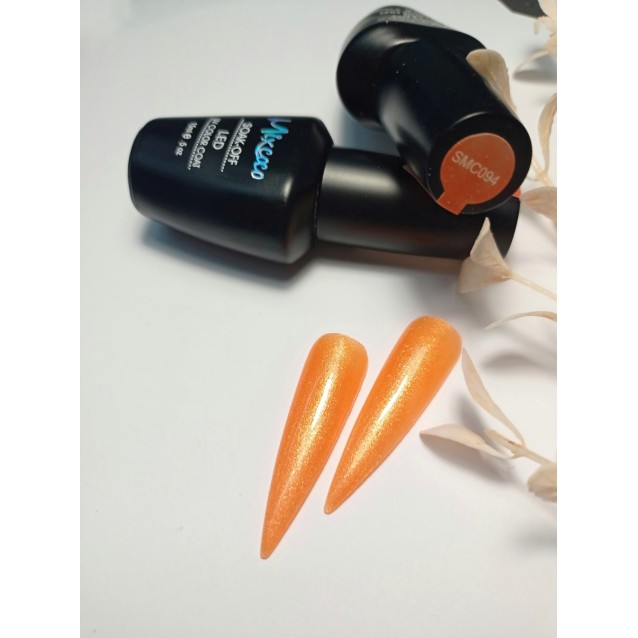 Mixcoco Ημιμόνιμο Βερνίκι Νυχιών SMC 094 Πορτοκαλί Περλέ 15ml