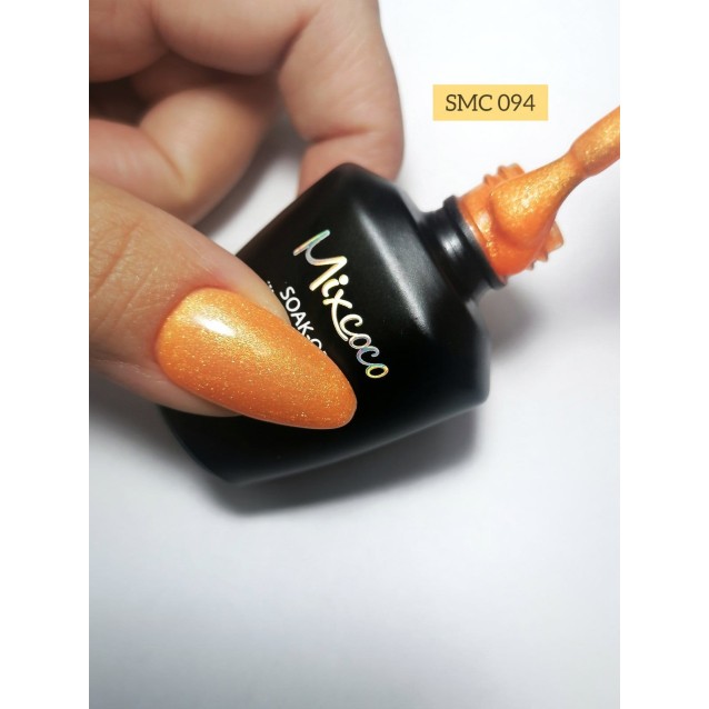 Mixcoco Ημιμόνιμο Βερνίκι Νυχιών SMC 094 Πορτοκαλί Περλέ 15ml