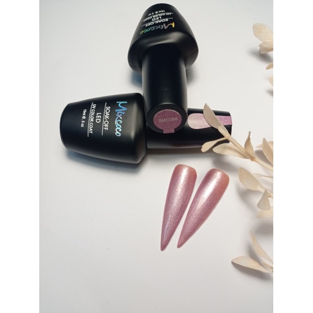 Mixcoco Ημιμόνιμο Βερνίκι Νυχιών SMC 088 Μωβ Shimmer Περλέ 15ml