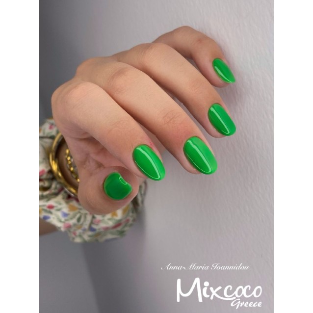 Mixcoco Ημιμόνιμο Βερνίκι Νυχιών SMC 020 Έντονο Πράσινο 15ml