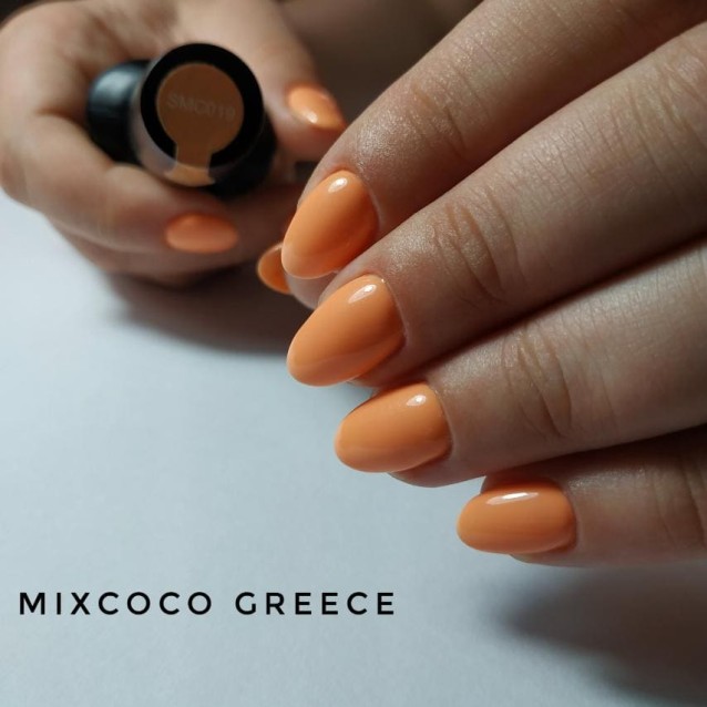 Mixcoco Ημιμόνιμο Βερνίκι Νυχιών SMC 019 Ροδακινί 15ml
