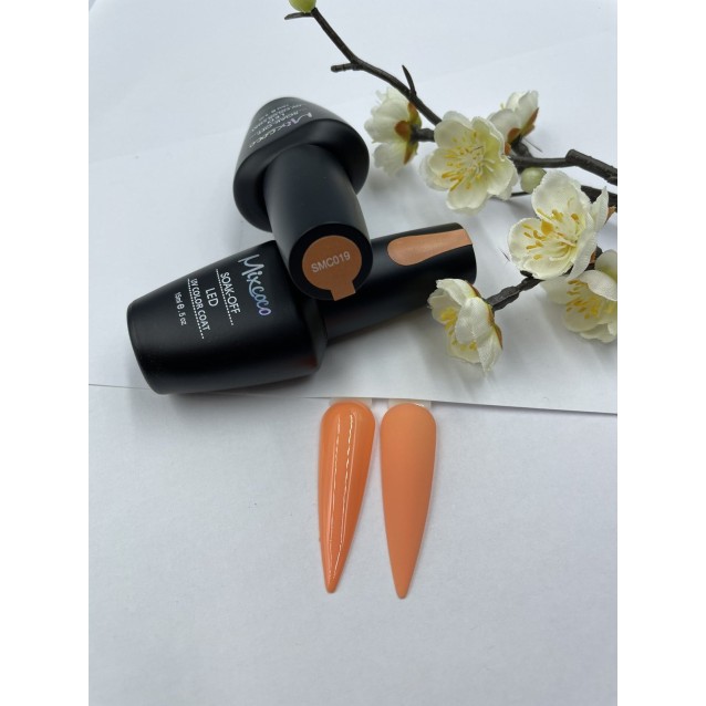 Mixcoco Ημιμόνιμο Βερνίκι Νυχιών SMC 019 Ροδακινί 15ml