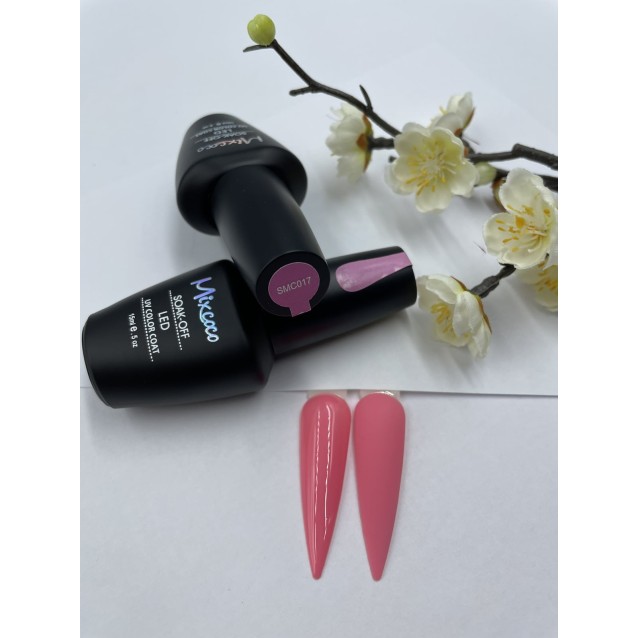 Mixcoco Ημιμόνιμο Βερνίκι Νυχιών SMC 017 Τσιχλόφουσκα Ανοιχτό 15ml