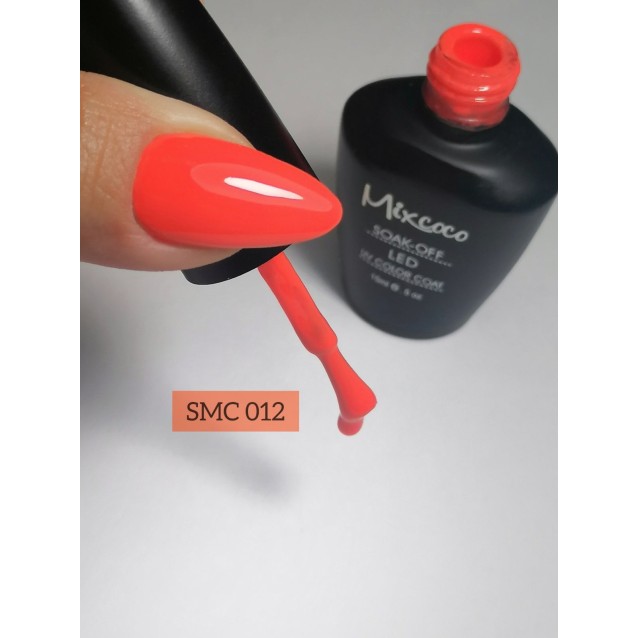Mixcoco Ημιμόνιμο Βερνίκι Νυχιών SMC 012 Πορτοκαλί 15ml
