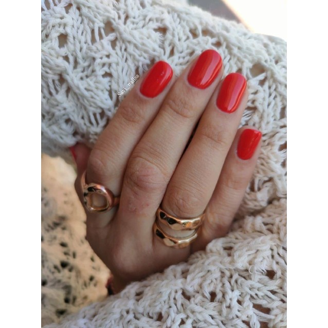 Mixcoco Ημιμόνιμο Βερνίκι Νυχιών SMC 008 Κόκκινο της Φωτιάς 15ml