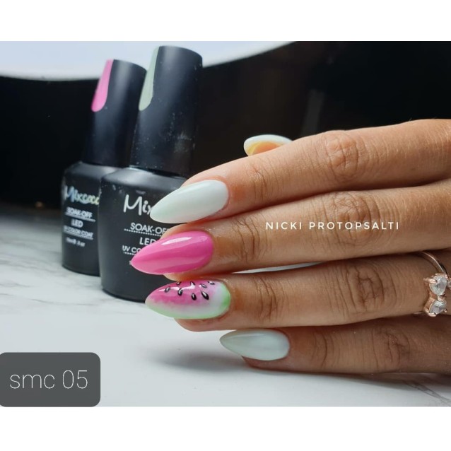 Mixcoco Ημιμόνιμο Βερνίκι Νυχιών SMC 005 Φούξια 15ml