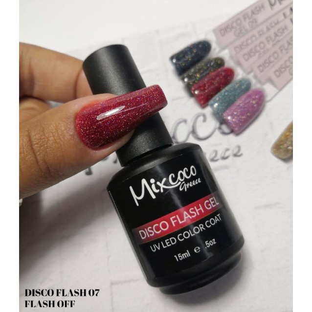 Mixcoco Ημιμόνιμο Βερνίκι Νυχιών Disco Flash Gel 07 15ml