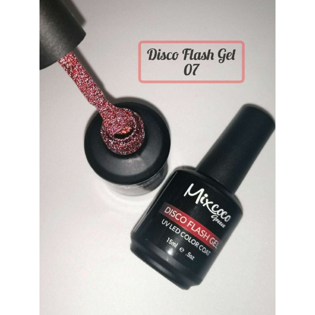 Mixcoco Ημιμόνιμο Βερνίκι Νυχιών Disco Flash Gel 07 15ml