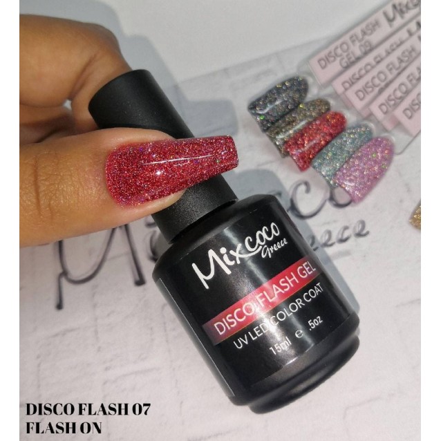 Mixcoco Ημιμόνιμο Βερνίκι Νυχιών Disco Flash Gel 07 15ml