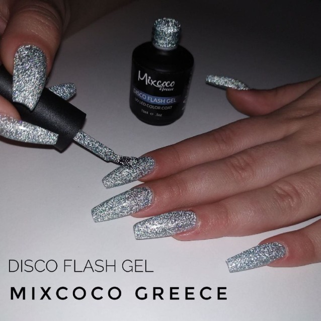 Mixcoco Ημιμόνιμο Βερνίκι Νυχιών Disco Flash Gel 04 15ml