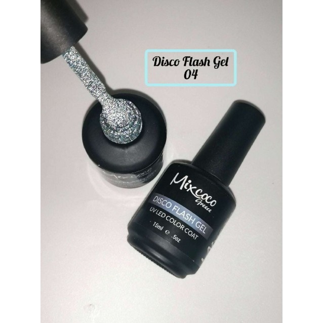 Mixcoco Ημιμόνιμο Βερνίκι Νυχιών Disco Flash Gel 04 15ml
