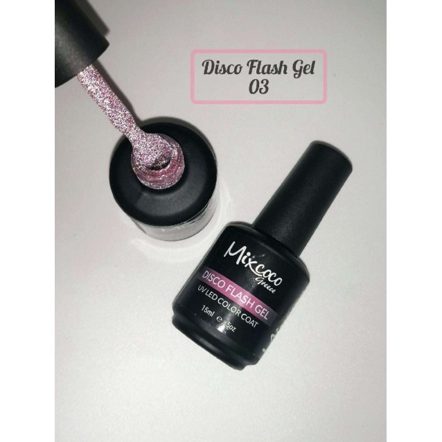 Mixcoco Ημιμόνιμο Βερνίκι Νυχιών Disco Flash Gel 03 15ml