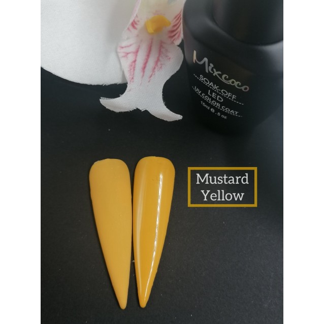 Mixcoco Ημιμόνιμο Βερνίκι Νυχιών Mustard yellow 15ml