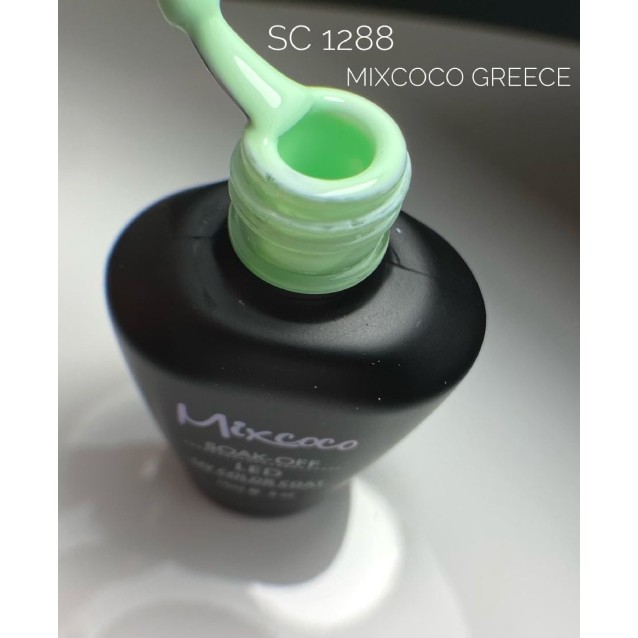 Mixcoco Ημιμόνιμο Βερνίκι Νυχιών SC 1288 Παστέλ Φιστικί 15ml