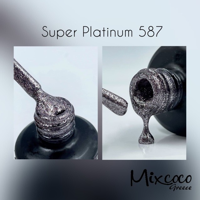 Mixcoco Ημιμόνιμο Βερνίκι Νυχιών Super Platinum Gel 587 15ml