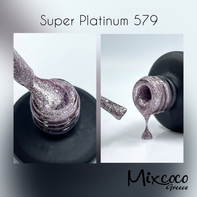 Mixcoco Ημιμόνιμο Βερνίκι Νυχιών Super Platinum Gel 579 15ml