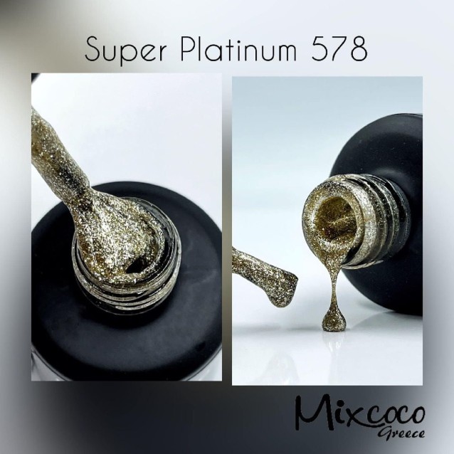 Mixcoco Ημιμόνιμο Βερνίκι Νυχιών Super Platinum Gel 578 15ml