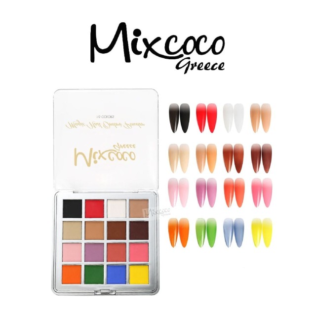 Mixcoco Ημιμόνιμο Βερνίκι Νυχιών Magic Ombre Powder Palette 15ml