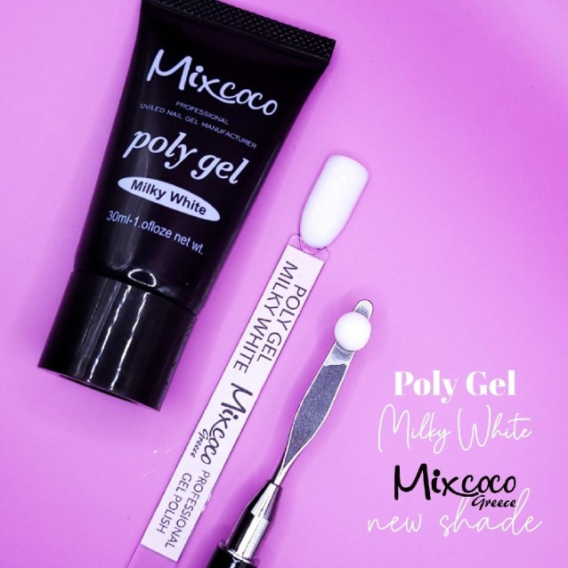 Mixcoco Poly Gel 60ml Milky White