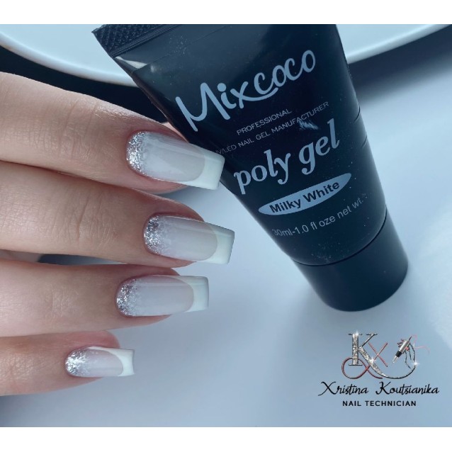 Mixcoco Poly Gel 30ml Milky White
