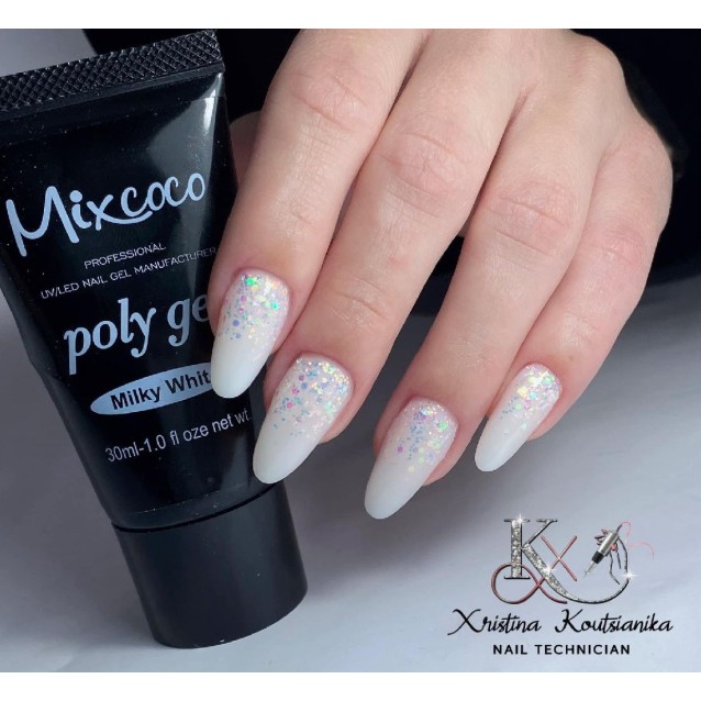 Mixcoco Poly Gel 30ml Milky White