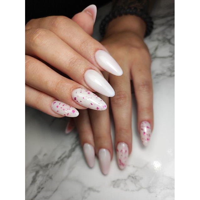 Mixcoco Rubber Base Milky Pink Flake 15ml