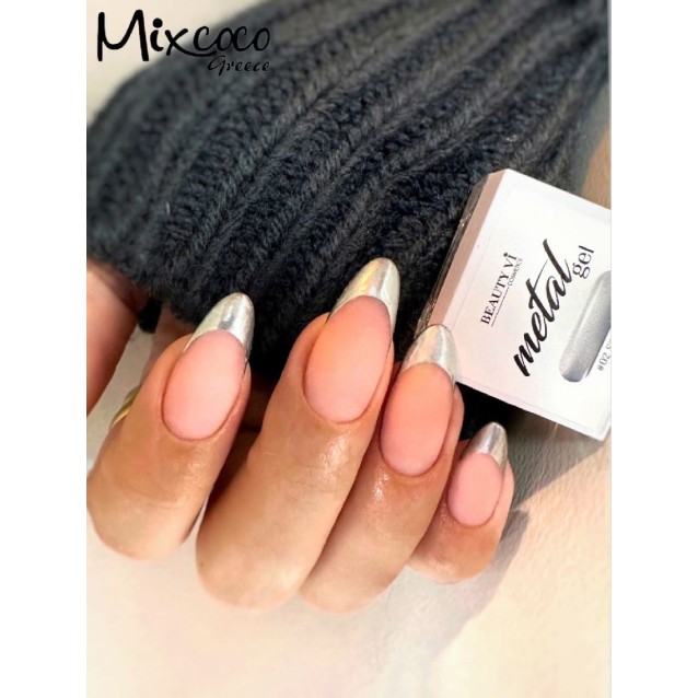 Mixcoco Nail Art Metal Gel 5g 02 Silver