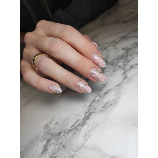 Mixcoco Nail Art Metal Gel 5g 02 Silver
