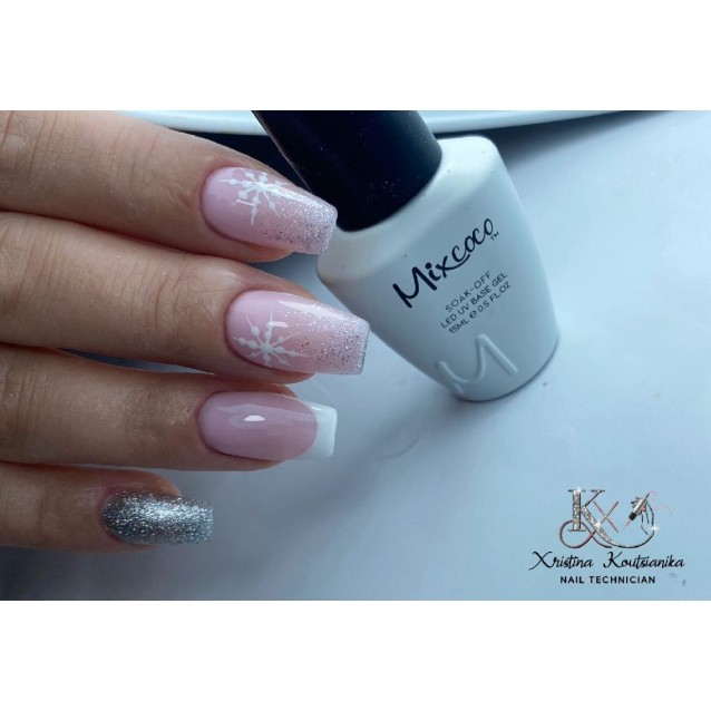 Mixcoco Rubber Base 064 Baby Pink Βάση Καουτσούκ 15ml