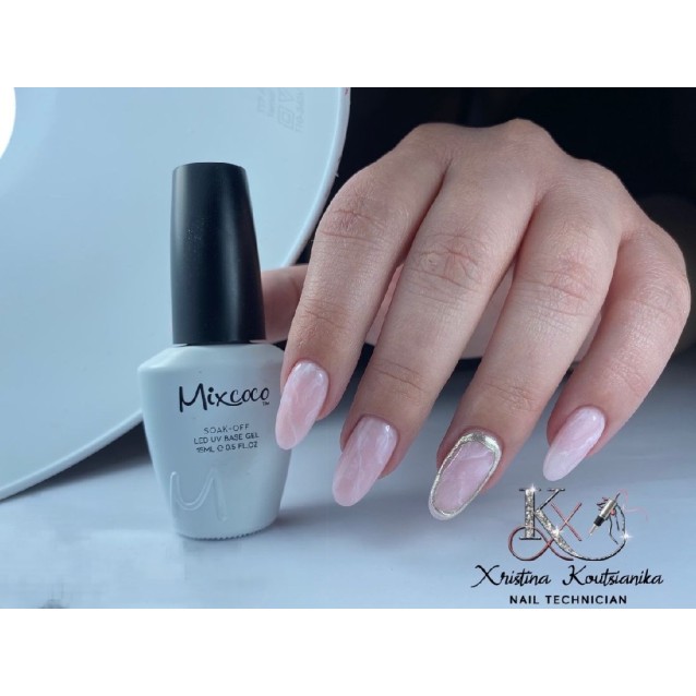 Mixcoco Rubber Base 064 Baby Pink Βάση Καουτσούκ 15ml