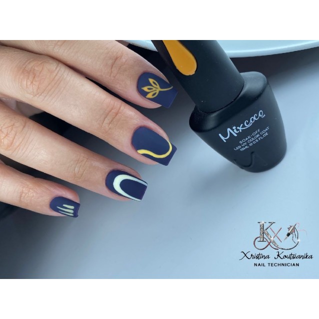 Mixcoco Ημιμόνιμο Βερνίκι Νυχιών WS 179 Μπλε Σκούρο 15ml