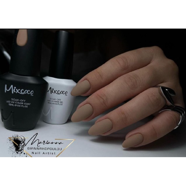 Mixcoco Ημιμόνιμο Βερνίκι Νυχιών MS 137 Dark Mocha 15ml