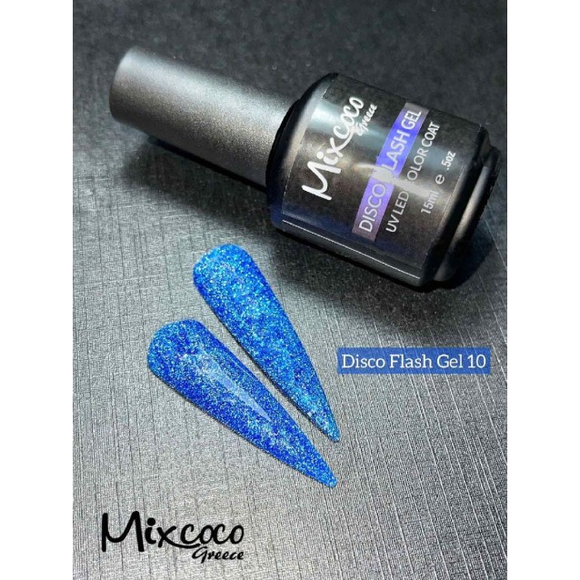 Mixcoco Ημιμόνιμο Βερνίκι Νυχιών Disco Flash Gel 10 15ml