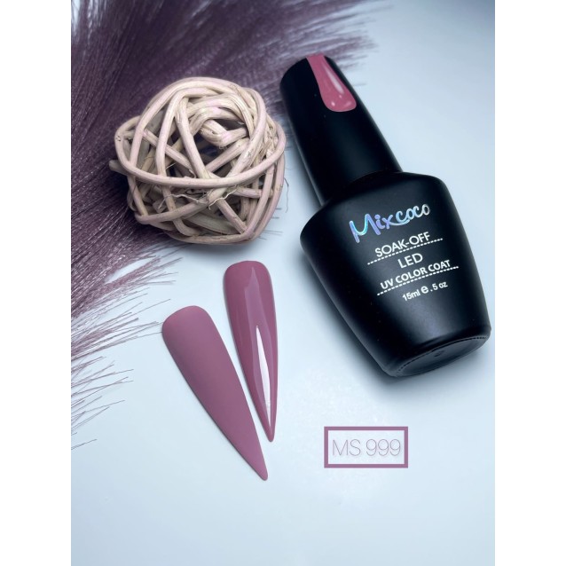 Mixcoco Ημιμόνιμο Βερνίκι Νυχιών MS 999 Σκούρο Σάπιο Μήλο 15ml