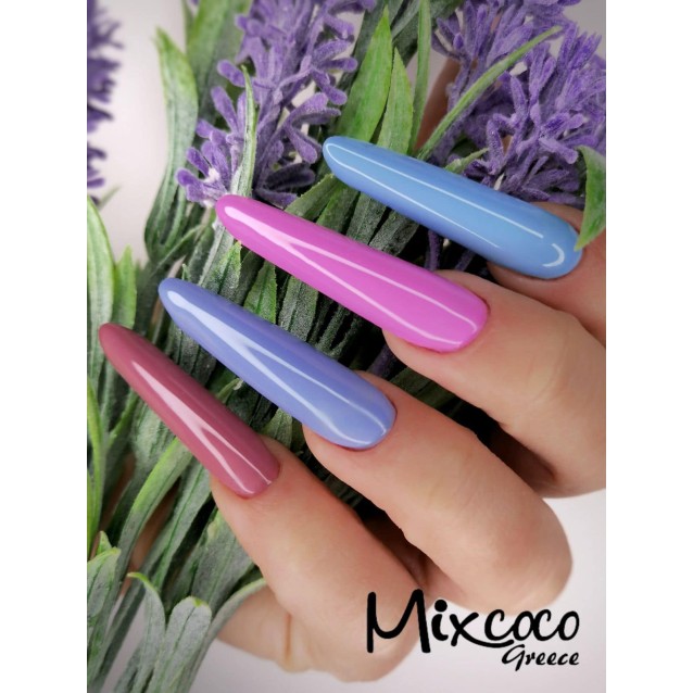 Mixcoco Ημιμόνιμο Βερνίκι Νυχιών MS 888 Ροζ Λιλά 15ml