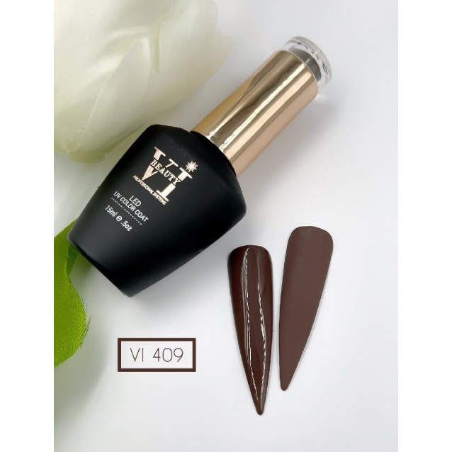 Mixcoco Ημιμόνιμο Βερνίκι Νυχιών VI 409 Σοκολά Σκούρο 15ml