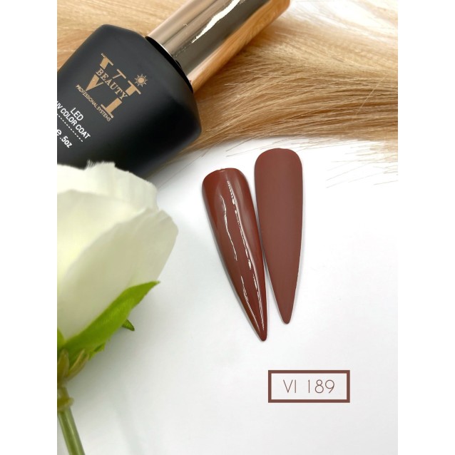Mixcoco Ημιμόνιμο Βερνίκι Νυχιών VI 189 Καφέ Κεραμιδί 15ml