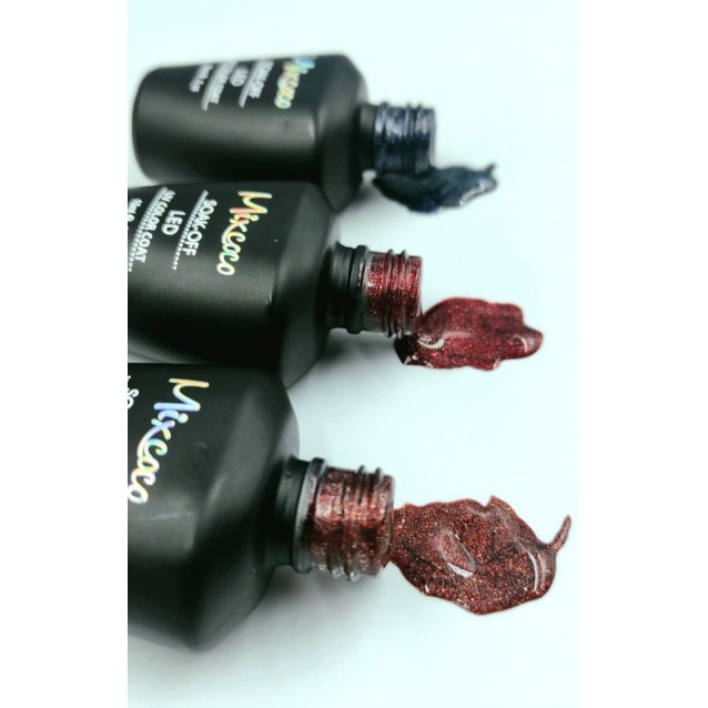 Mixcoco Ημιμόνιμο Βερνίκι Νυχιών Platinum Cat Eye 05 Κοκκινο 15ml