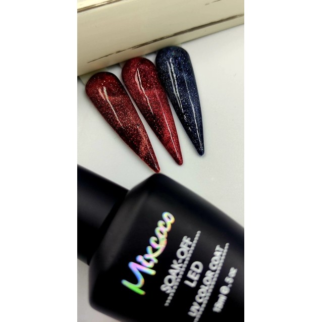 Mixcoco Ημιμόνιμο Βερνίκι Νυχιών Platinum Cat Eye 05 Κοκκινο 15ml